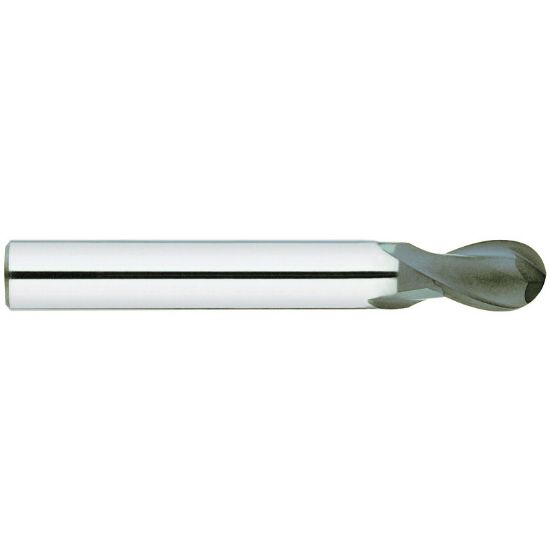 Picture of YG-1 99573 DIA 3/32 SH 0.1250 LOC 0.3750 OAL 1.50 End Mill Standard Flute Standard Helix Carbide Diamond Single End Ball Nose D-Power