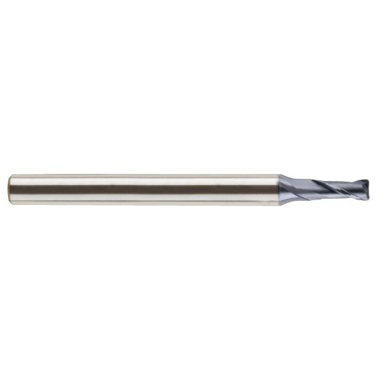 Picture of YG-1 GMF18916 DIA 1/4 SH 0.2500 LOC 0.6250 OAL 2.3750 End Mill Standard Flute Standard Helix Carbide TiAlN Single End Corner Radius 0.0400 1.02MM 4G Mill