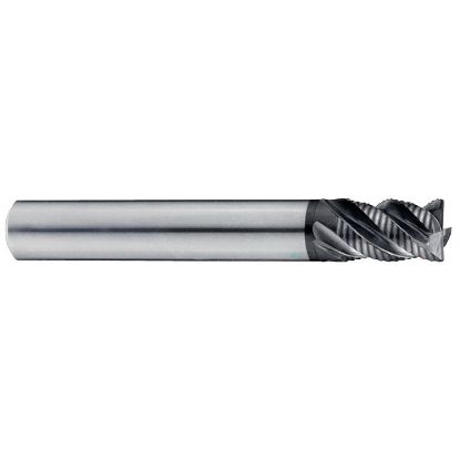 Picture of YG-1 G92832 DIA 1/2 SH 0.50 LOC 0.6250 OAL 2.50 End Mill Rougher Fine Variable Helix Carbide TiAlN Single End Corner Radius 0.0200 0.51MM X-SPEED End Mill