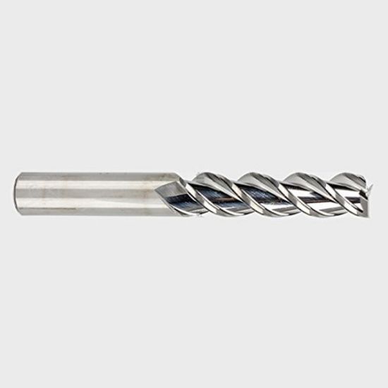 Picture of YG-1 97032 DIA 1/2 SH 0.50 LOC 1.3750 OAL 3.50 End Mill Standard Flute Standard Helix Carbide Uncoated Single End Square Sharp Alu-Power End Mill