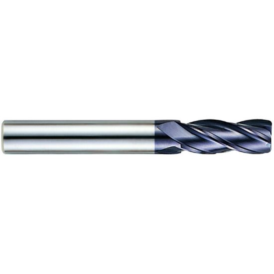 Picture of YG-1 EM819160 DIA 16MM SH 0.6299 LOC 1.9685 OAL 4.3307 End Mill Standard Flute Standard Helix Carbide TiAlN Single End Corner Radius 0.0197 0.50MM X-Power
