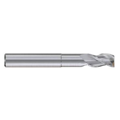 Picture of YG-1 E5G96016 DIA 1/4 SH 0.2500 LOC 0.3750 OAL 2.50 End Mill Standard Flute Standard Helix Carbide Uncoated Single End Square Sharp Alu-Power HPC