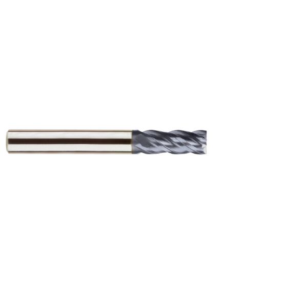 Picture of YG-1 SEME7105020 DIA 5MM SH 0.2362 LOC 0.7874 OAL 2.3622 End Mill Standard Flute Variable Helix Carbide TiAlN Single End Square Sharp 4G Mill