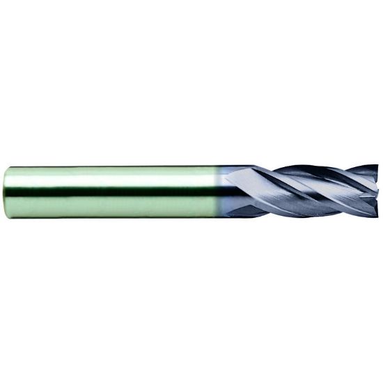 Picture of YG-1 EH540130 DIA 13MM SH 0.5118 LOC 1.0236 OAL 3.2677 End Mill Standard Flute Standard Helix Carbide TiAlN Single End Square Sharp Carbide End Mill
