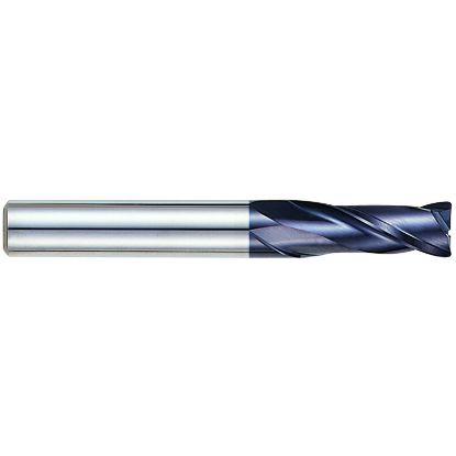 Picture of YG-1 EM818904 DIA 8MM SH 0.3150 LOC 0.9843 OAL 2.7559 End Mill Standard Flute Standard Helix Carbide TiAlN Single End Corner Radius 0.0787 2.00MM X-Power