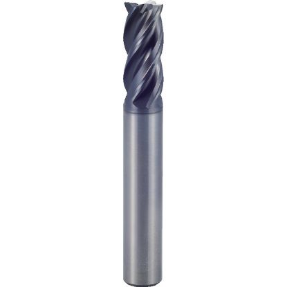 Picture of YG-1 GMF52050 DIA 5MM SH 0.2362 LOC 0.3937 OAL 2.1260 End Mill Standard Flute Variable Helix Carbide TiAlN Single End Square Sharp V7 Plus