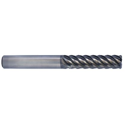 Picture of YG-1 GMF58160 DIA 16MM SH 0.6299 LOC 1.2598 OAL 3.6220 End Mill Standard Flute Variable Helix Carbide TiAlN Single End Corner Radius 0.0394 1.00MM V7 Plus