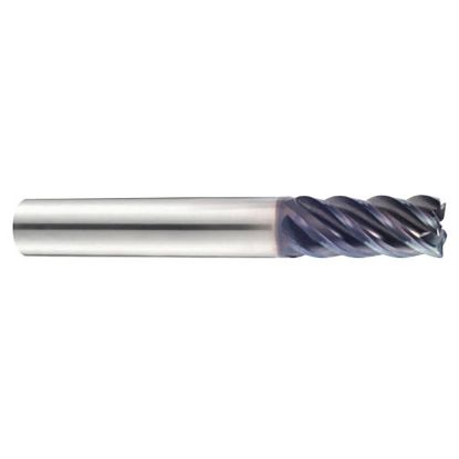 Picture of YG-1 GMG28160 DIA 16MM SH 0.6299 LOC 0.8661 OAL 3.2283 End Mill Standard Flute Variable Helix Carbide TiAlN Single End Corner Radius 0.0394 1.00MM TitaNox Power End Mill