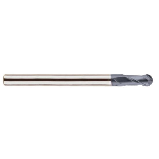 Picture of YG-1 SEMD98090 DIA 9MM SH 0.3937 LOC 0.7087 OAL 3.9370 End Mill Standard Flute Standard Helix Carbide TiAlN Single End Ball Nose 4G Mill