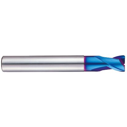 Picture of YG-1 G8A36008 DIA 0.80MM SH 0.1181 LOC 0.0472 OAL 1.574 End Mill Standard Flute Standard Helix Carbide TiAlN Single End Corner Radius 0.0020 0.05MM X-5070 End Mill