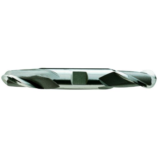 Picture of YG-1 45289CN DIA 1/8 SH 0.3750 LOC 0.3750 OAL 3.0620 End Mill Standard Flute Standard Helix Cobalt TiN Double End Ball Nose General Purpose