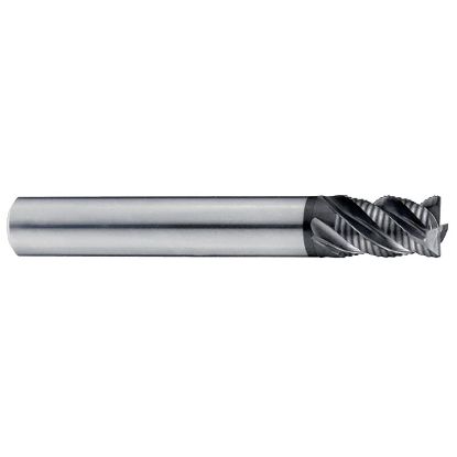 Picture of YG-1 G92932 DIA 1/2 SH 0.50 LOC 1.00 OAL 3.00 End Mill Rougher Fine Variable Helix Carbide TiAlN Single End Corner Radius 0.0200 0.51MM X-SPEED End Mill