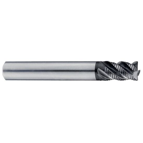 Picture of YG-1 G92932 DIA 1/2 SH 0.50 LOC 1.00 OAL 3.00 End Mill Rougher Fine Variable Helix Carbide TiAlN Single End Corner Radius 0.0200 0.51MM X-SPEED End Mill