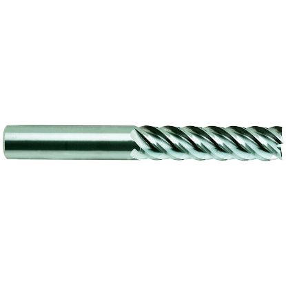 Picture of YG-1 58588TC DIA 7/16 SH 0.4375 LOC 2.00 OAL 4.00 End Mill Standard Flute High Helix Carbide TiCN Single End Square Sharp Carbide End Mill