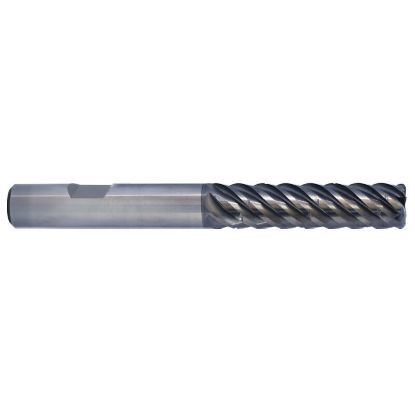 Picture of YG-1 GMF59140 DIA 14MM SH 0.5512 LOC 1.0236 OAL 3.2677 End Mill Standard Flute Variable Helix Carbide TiAlN Single End Corner Radius 0.0197 0.50MM V7 Plus