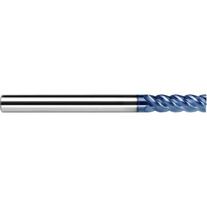Picture of ZCC GM-4EL-1/8 KDG303 DIA 1/8 SH 0.1250 LOC 0.7500 OAL 2.2500 End Mill Standard Flute Variable Helix Carbide TiAlN Single End Square Sharp