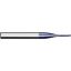 Picture of ZCC HM-2BP-R1.5-M08 KMG555 DIA 3MM SH 0.2362 LOC 0.1770 OAL 1.9685 End Mill Standard Flute Variable Helix Carbide TiAlN Single End Ball Nose