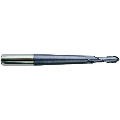 Picture of YG-1 93539 DIA 5/16 SH 0.50 LOC 0.7500 OAL 6.00 End Mill Standard Flute Standard Helix Carbide TiAlN Single End Ball Nose X-Power