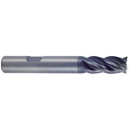 Picture of YG-1 UGMF77907 DIA 1 SH 1.00 LOC 2.00 OAL 5.00 End Mill Standard Flute Variable Helix Carbide TiAlN Single End Square Sharp V7 Plus A