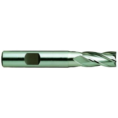 Picture of YG-1 99098CN DIA 2 SH 1.2500 LOC 3.00 OAL 5.50 End Mill Standard Flute Standard Helix Cobalt TiN Single End Square Sharp General Purpose