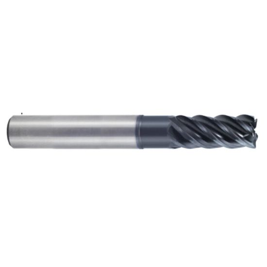 Picture of YG-1 UGMH06032 DIA 1/2 SH 0.50 LOC 0.6250 OAL 4.00 End Mill Standard Flute Variable Helix Carbide TiAlN Single End Square Sharp TitaNox Power End Mill