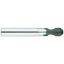 Picture of YG-1 EI880050 DIA 5MM SH 0.2362 LOC 0.2953 OAL 2.5590 End Mill Standard Flute Standard Helix Carbide Diamond Single End Ball Nose D-Power