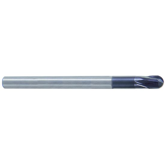 Picture of YG-1 EM868250 DIA 25MM SH 0.9843 LOC 0.9843 OAL 7.0866 End Mill Standard Flute Standard Helix Carbide TiAlN Single End Ball Nose X-Power