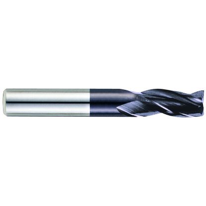 Picture of YG-1 EM895040 DIA 4MM SH 0.1575 LOC 0.4724 OAL 1.9685 End Mill Standard Flute Standard Helix Carbide TiAlN Single End Square Sharp X-Power