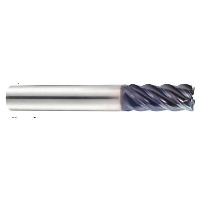Picture of YG-1 UGMH12S908 DIA 1/4 SH 0.2500 LOC 1.00 OAL 3.00 End Mill Standard Flute Variable Helix Carbide TiAlN Single End Square Sharp TitaNox Power End Mill