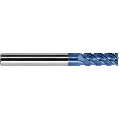 Picture of ZCC GM-4E-3/32 KMG303 DIA 3/32 SH 0.1250 LOC 0.2810 OAL 1.50 End Mill Standard Flute Variable Helix Carbide TiAlN Single End Square Sharp