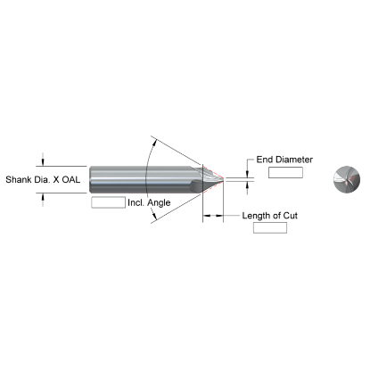 Picture of AB ToolS CT1946-35-118R 1 X 1 1/2 X 2 1/2 5FL Carbide Taper EndMill