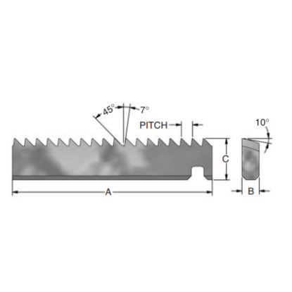 Picture of ADVENT Tool ATM-16B-7/45 Indexable Thread Mill Int / Ext 16.00TPI Pitch Carbide