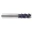 Picture of YG-1 UGMG42924 DIA 1/4 SH 0.2500 LOC 0.7500 OAL 2.50 End Mill Standard Flute Variable Helix Carbide TiAlN Single End Corner Radius 0.0300 0.76MM TitaNox Power End Mill