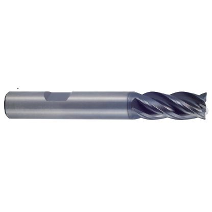 Picture of YG-1 UGMF69914 DIA 1 SH 1.00 LOC 2.00 OAL 5.00 End Mill Standard Flute Variable Helix Carbide TiAlN Single End Square Sharp V7 Plus A