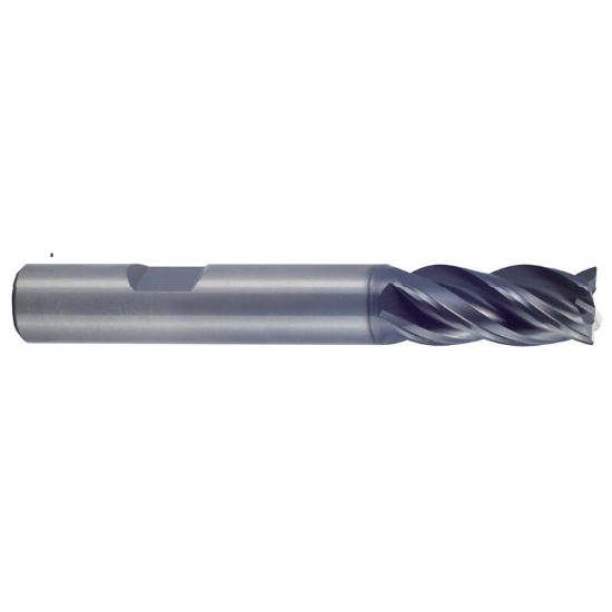 Picture of YG-1 UGMF69914 DIA 1 SH 1.00 LOC 2.00 OAL 5.00 End Mill Standard Flute Variable Helix Carbide TiAlN Single End Square Sharp V7 Plus A