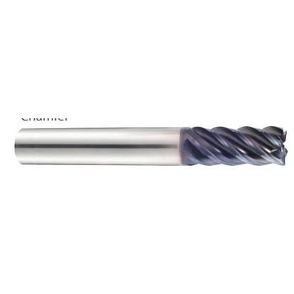Picture of YG-1 GMG24060 DIA 6MM SH 0.2362 LOC 0.3937 OAL 2.1260 End Mill Standard Flute Variable Helix Carbide TiAlN Single End Square Sharp TitaNox Power End Mill