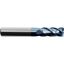 Picture of ZCC UM-4R-1/2-R020 KMG405 DIA 1/2 SH 0.50 LOC 1.2500 OAL 3.00 End Mill Standard Flute Variable Helix Carbide TiAlN Single End Corner Radius 0.0200 0.51MM