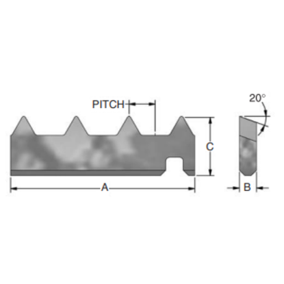 Picture of ADVENT Tool ATM-410A7E2 Indexable Thread Mill E2 Skipped Internal 7.00TPI Pitch Carbide