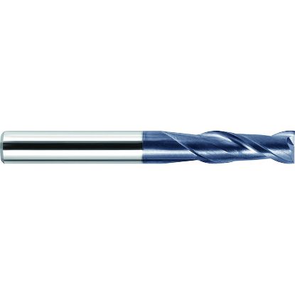 Picture of ZCC GM-2E-1/2 KMG303 DIA 1/2 SH 0.50 LOC 1.00 OAL 3.00 End Mill Standard Flute Variable Helix Carbide TiAlN Single End Square Sharp