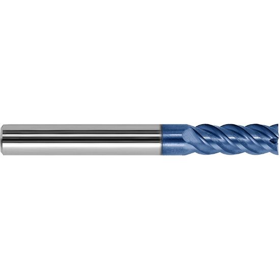 Picture of ZCC GM-4E-1/4 KMG303 DIA 1/4 SH 0.2500 LOC 0.7500 OAL 2.50 End Mill Standard Flute Variable Helix Carbide TiAlN Single End Square Sharp