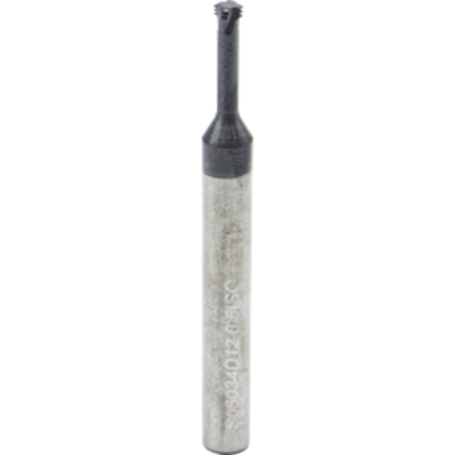Picture of CARMEX MTS06034D12 0.5 ISO Thread Mill 0.13 Dia 0.50MM 0.49 Neck 2.30 OAL 3 Flute Coolant 3xD1 Internal AlTiN
