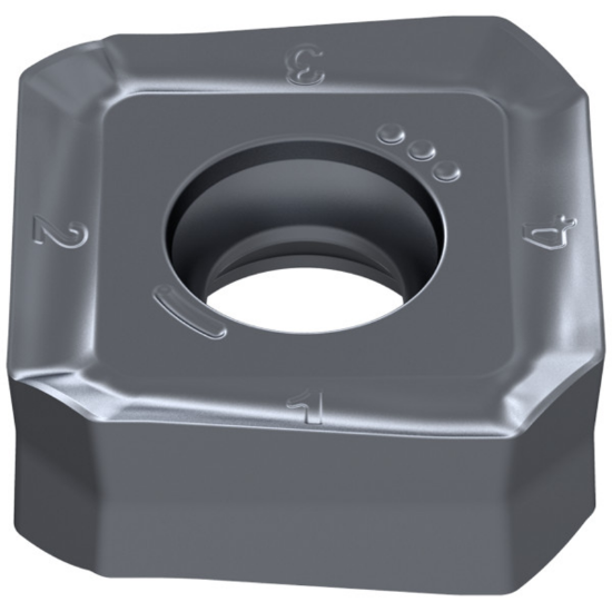 Picture of CERATIZIT SAKU 1706ABSR-F50 CTPM240 Milling Insert Square 0.031 Corner Radius TiAlTaN