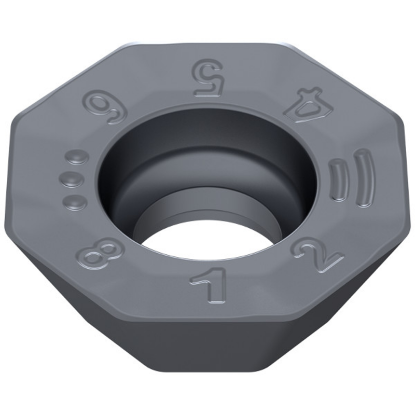 Picture of CERATIZIT OFHT 050410SN-M50 CTPM240 Milling Insert Octagonal 0.039 Corner Radius TiAlTaN