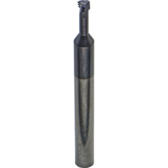Picture of CARMEX MTS0250C43 28 UN Thread Mill 28.00TPI 0.16 Dia 0.43 Neck 0.25 Shank Internal 3 Flute 2xD1 AlTiN