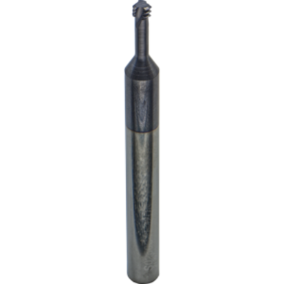 Picture of CARMEX MTS0250C41 32 UN Thread Mill 0.14 Dia 32.00TPI 0.41 Neck 2.50 OAL 3 Flute 2xD1 Internal AlTiN