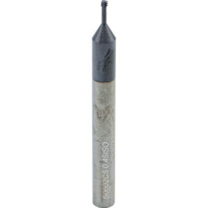 Picture of CARMEX MTS0602C5 0.45 ISO Thread Mill 0.07 Dia 0.45MM 0.22 Neck 4.10 OAL 3 Flute Coolant 2xD1 Internal AlTiN