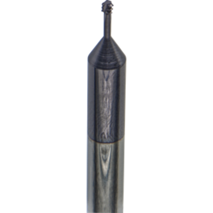 Picture of CARMEX MTS0250C25 40 UN Thread Mill 0.08 Dia 40.00TPI 0.25 Neck 2.50 OAL 3 Flute 2xD1 Internal AlTiN
