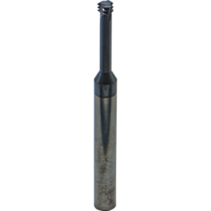 Picture of CARMEX MTS0250C79 1.0 ISO Thread Mill 0.18 Dia 1.00MM 0.79 Neck 2.50 OAL 3 Flute Coolant 3xD1 Internal AlTiN
