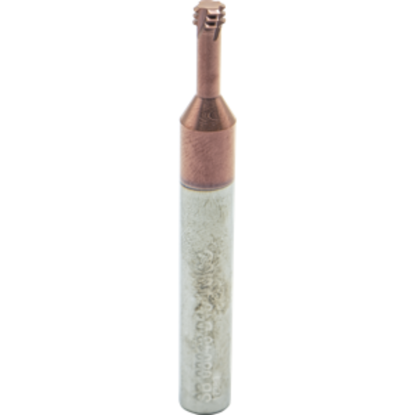 Picture of CARMEX MTSB 08048 D13 1.0 ISO Thread Mill 0.18 Dia 1.00MM 0.51 Neck 2.50 OAL 4 Flute 2xD1 Internal AlTiN