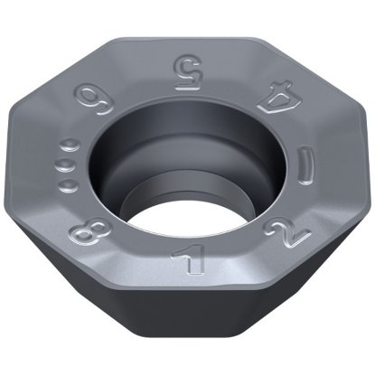 Picture of CERATIZIT OFHT 050410SN-F50 CTPM240 Milling Insert Octagonal 0.039 Corner Radius TiAlTaN